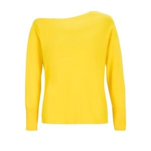 CAbi Off-the-Shoulder Yellow Sweater size S